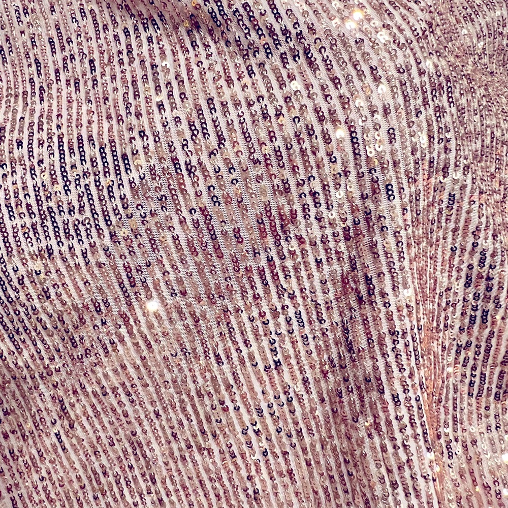 LOFT Pink Sequin Maxi Skirt